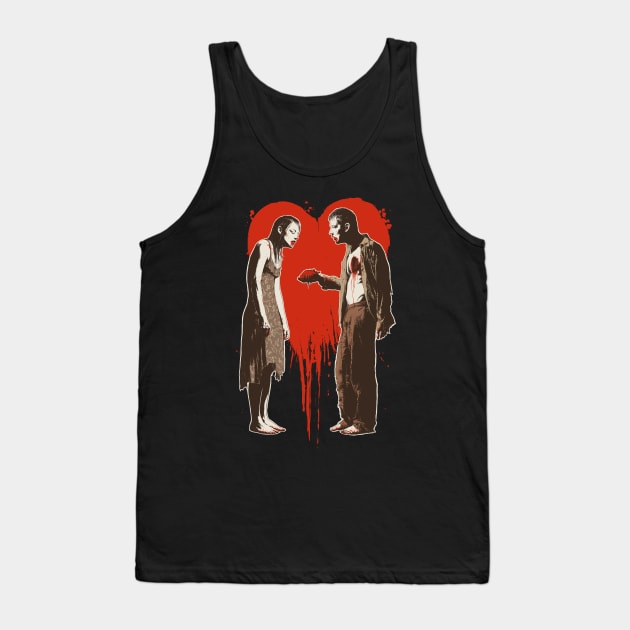 Zombie Romance Tank Top by Moutchy